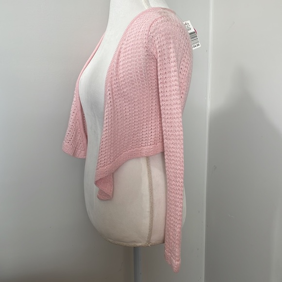 Brand - Say What? Girls - Girls long sleeve short open sweater, Medium, Pink - Picture 5 of 11